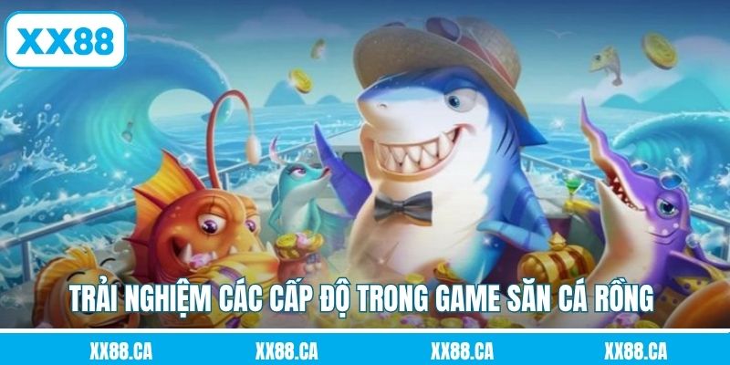 Trải nghiệm các cấp độ trong game săn cá rồng 
